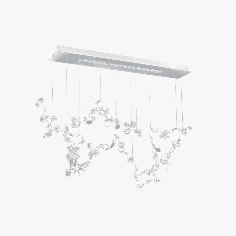 Olivia Modern Sheet Crystal Chandelier for Living Room