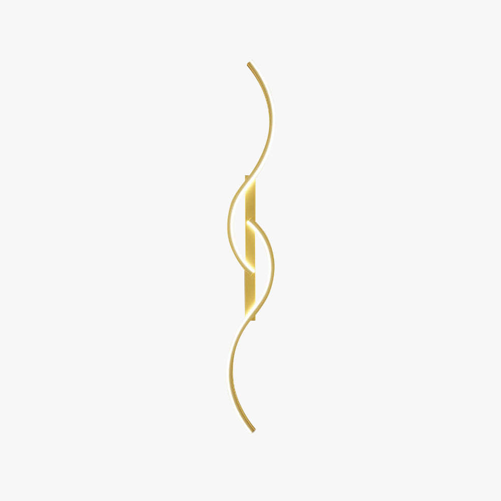 Louise Modern Linear Wave Wall Lamp