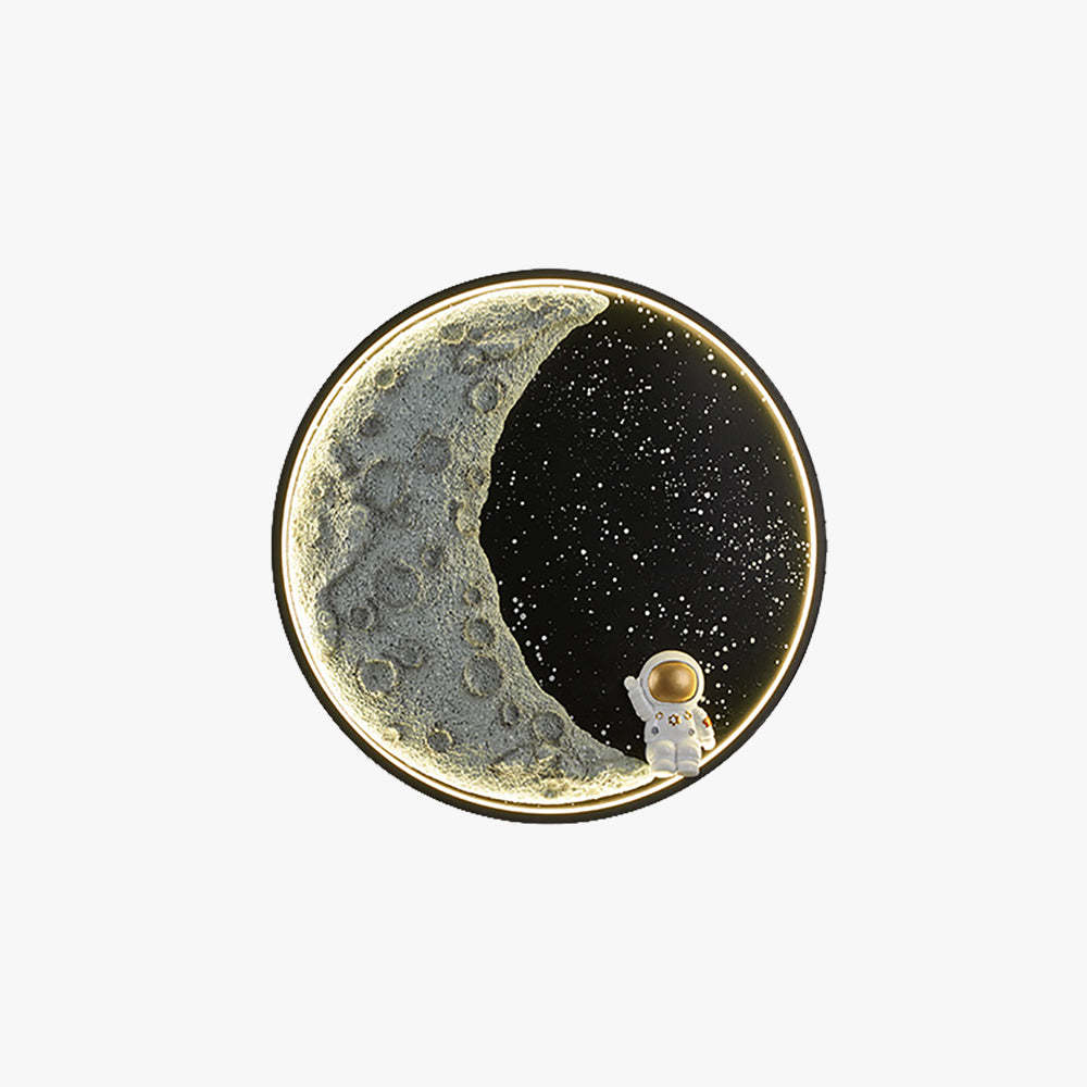 Modern Astronaut Moon Wall Lamp