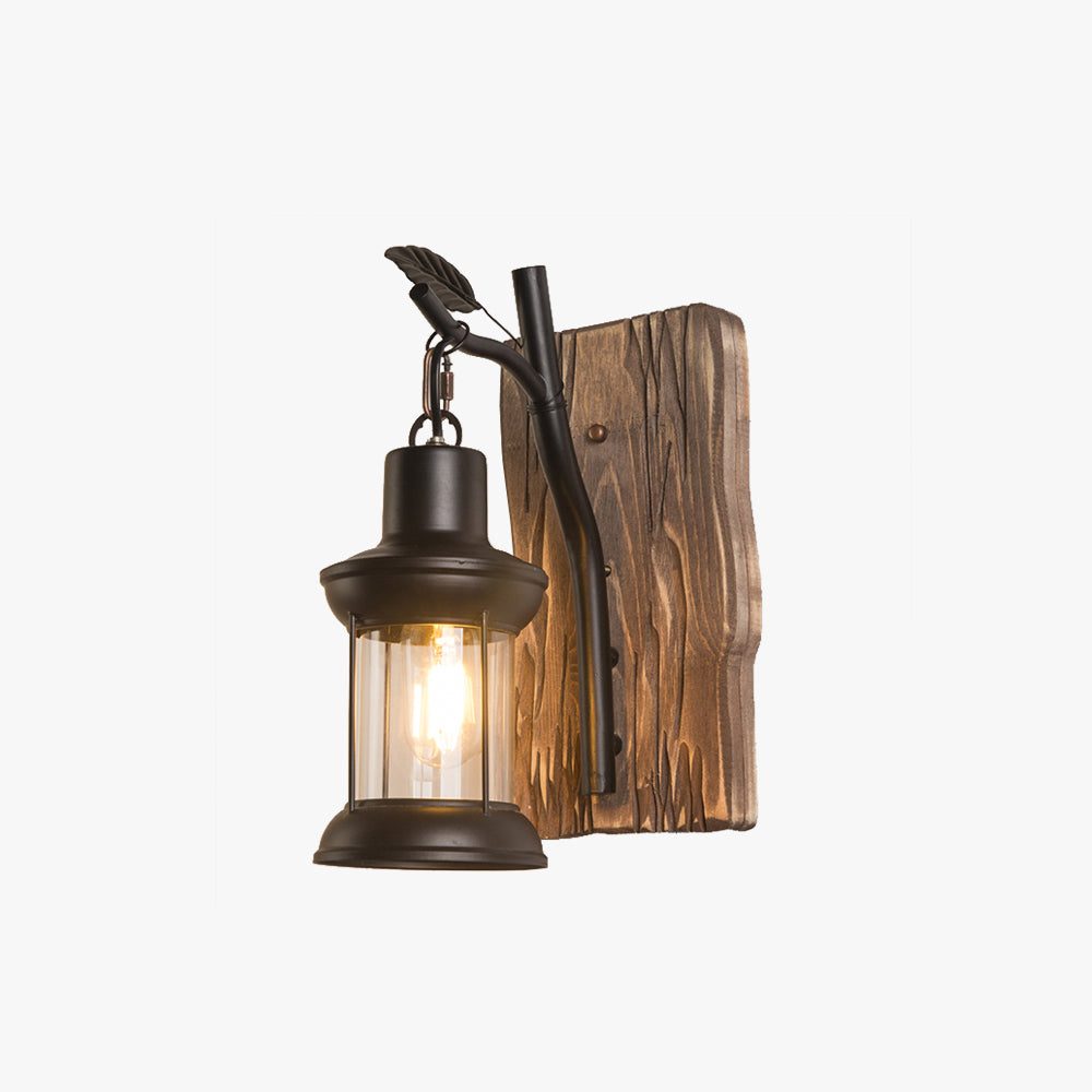 Vintage Branches Lantern Wall Lamp