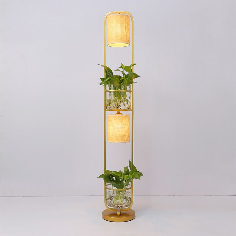 Eryn Floor Lamp with Planters
