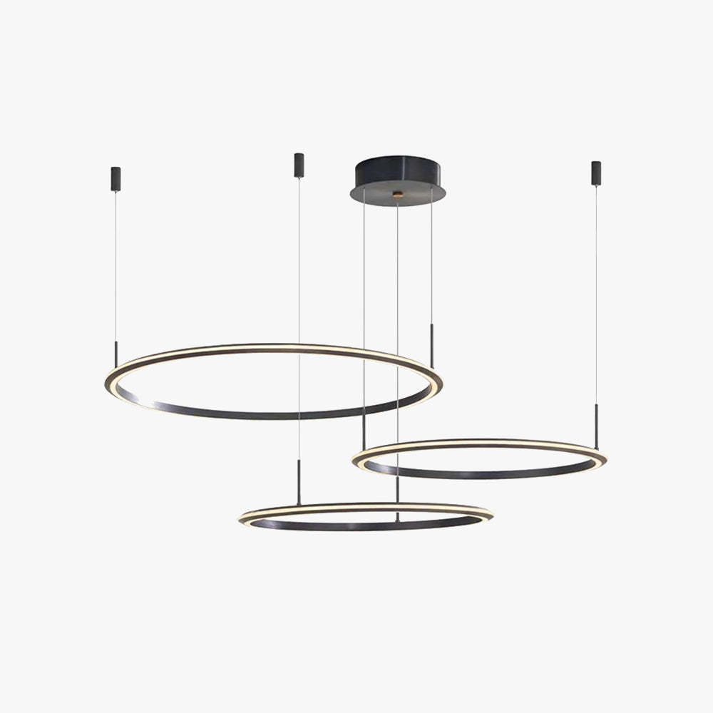Arisha pendant light. Minimalist ring lighting fixture.