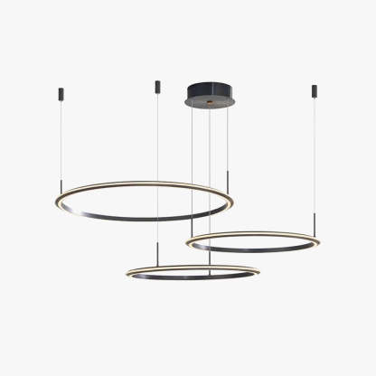 Arisha pendant light. Minimalist ring lighting fixture.