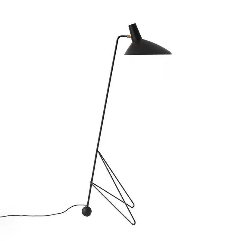 Salgado Black Metal Tripod Floor Lamp - Modern Lighting