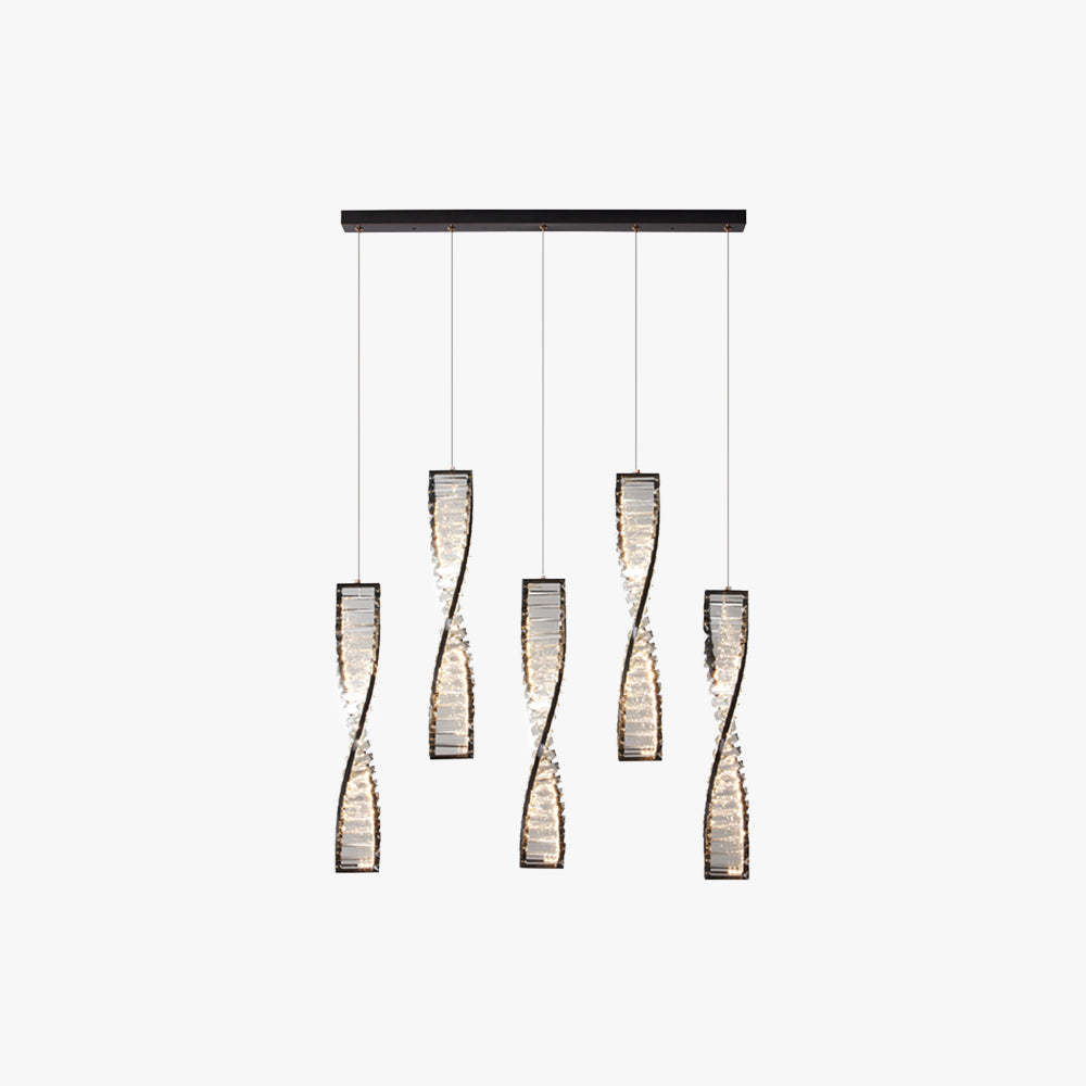 Marilyn Modern Spiral Strip Metal Pendant Light