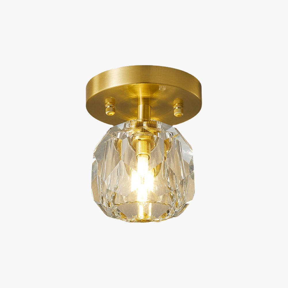 Kirsten Luxury Diamond Metal Acrylic Flush Mount Ceiling Light