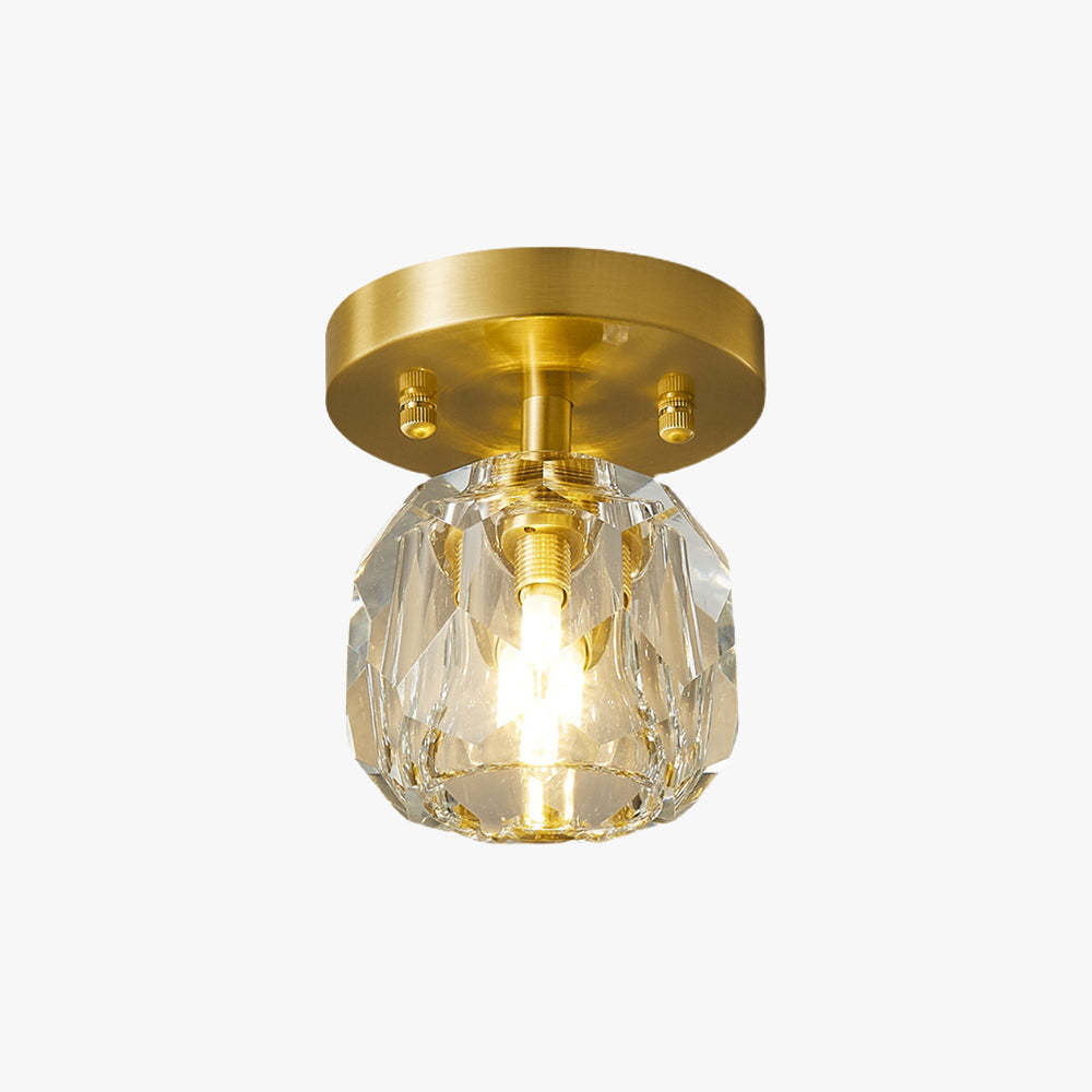 Kirsten Luxury Diamond Metal Acrylic Flush Mount Ceiling Light