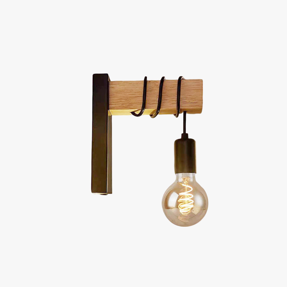 Alessio Wall Lamp with industrial metal and bulb