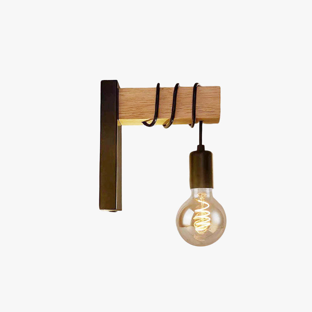 Alessio Wall Lamp with industrial metal and bulb