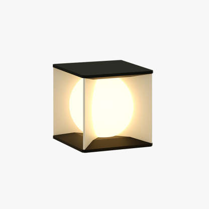 Elif Modern Moon Outdoor Pier-Mount Pillar Light