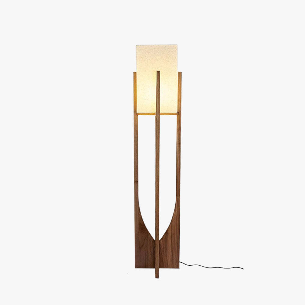 Ozawa Natural Wood Floor Lamp