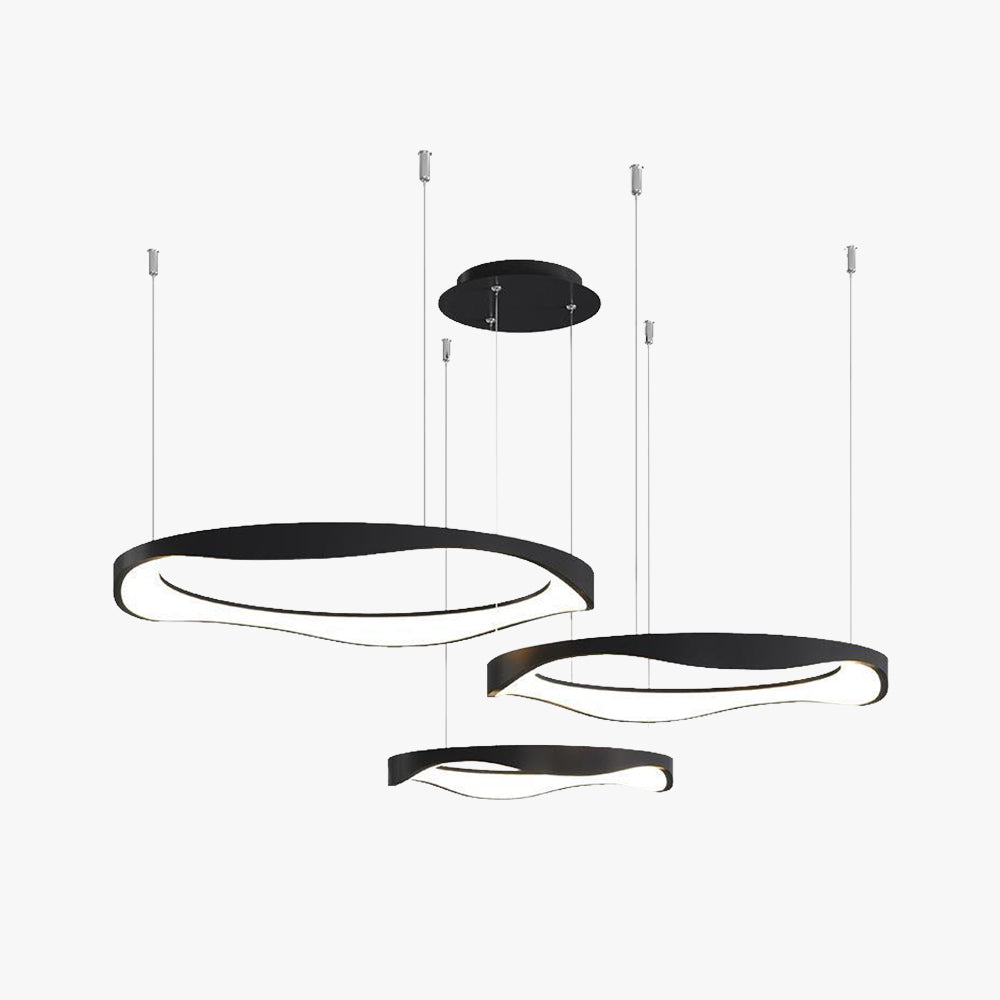 Black Arisha Pendant Light Rond Modern