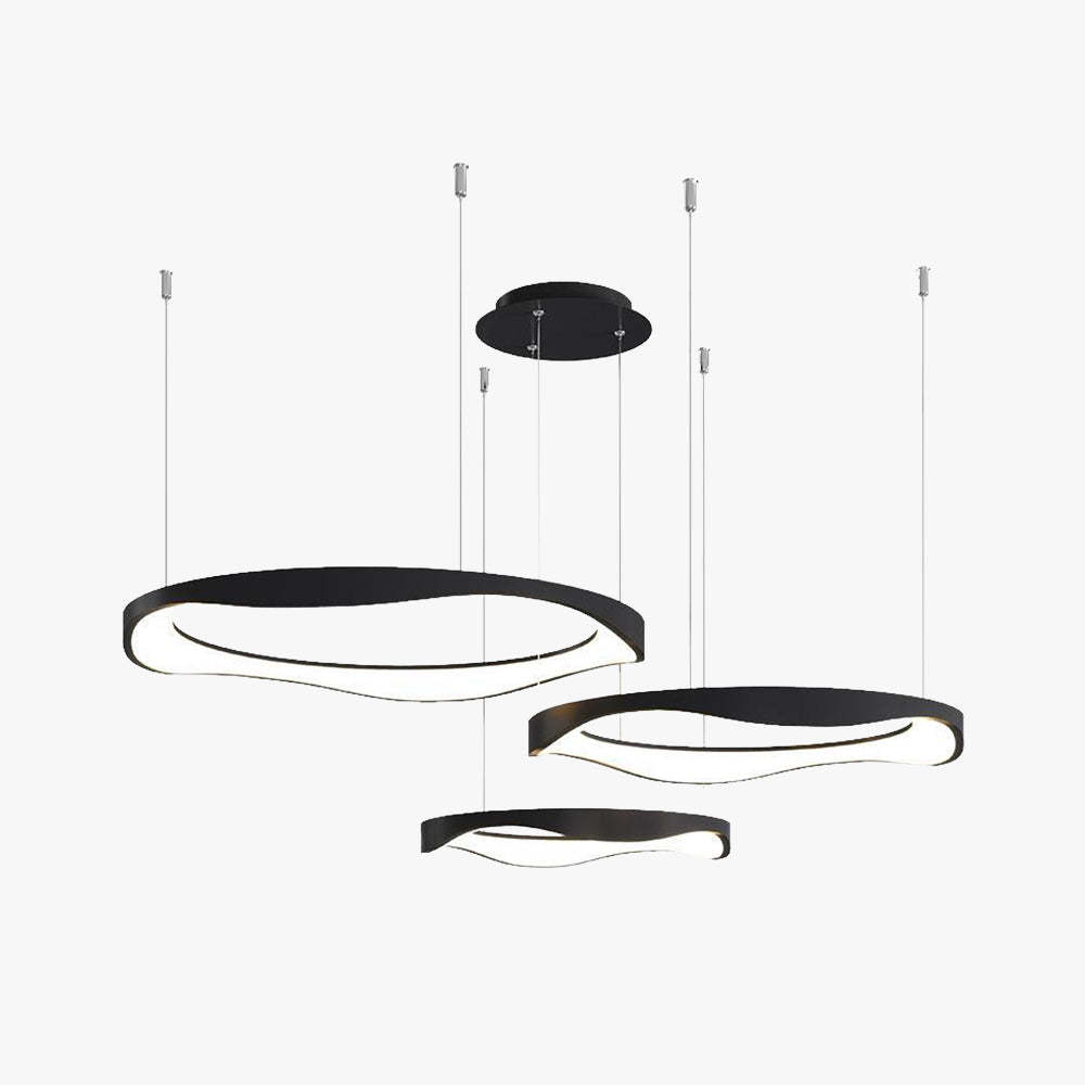 Black Arisha Pendant Light Rond Modern
