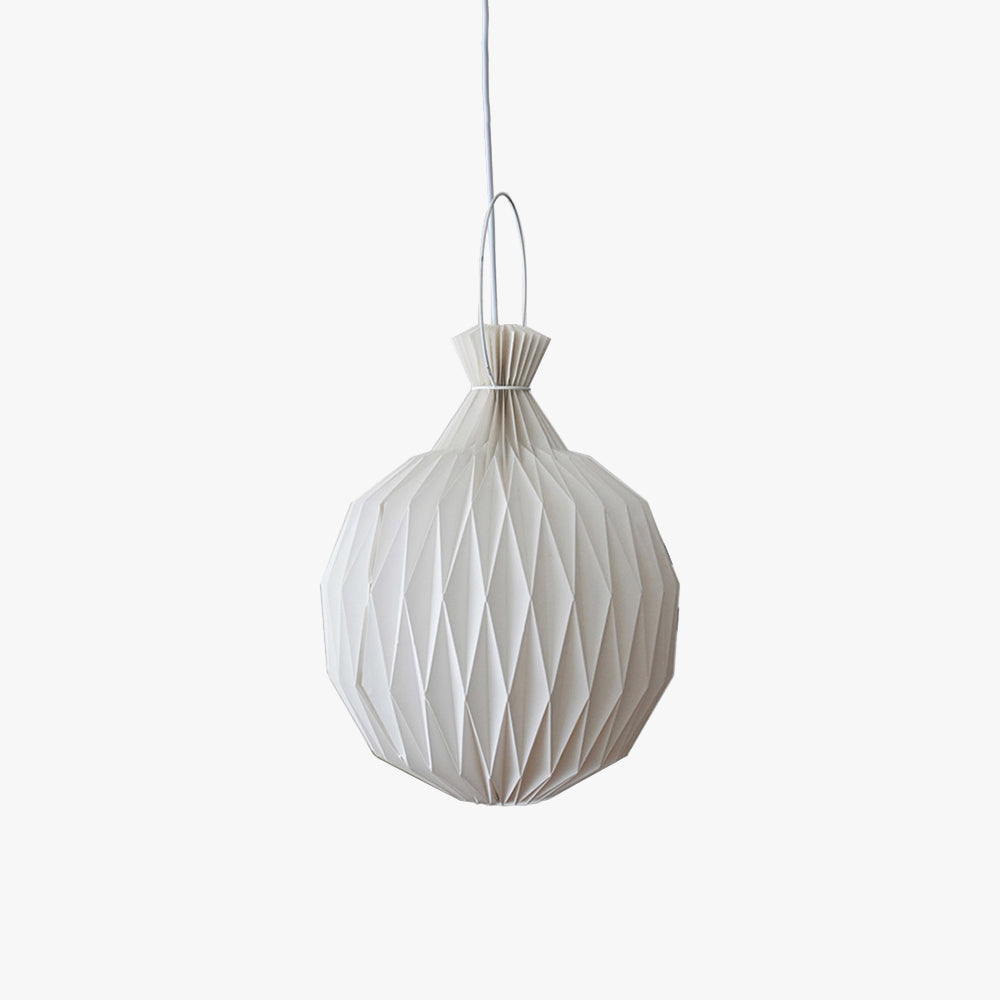 Renée Minimalist Paper Globe Pendant Light