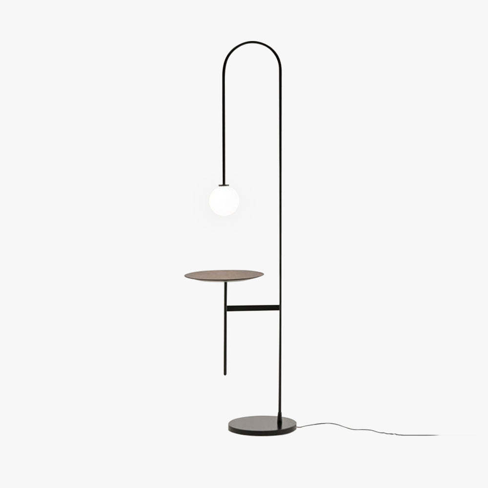 Valentina minimalist floor lamp with table