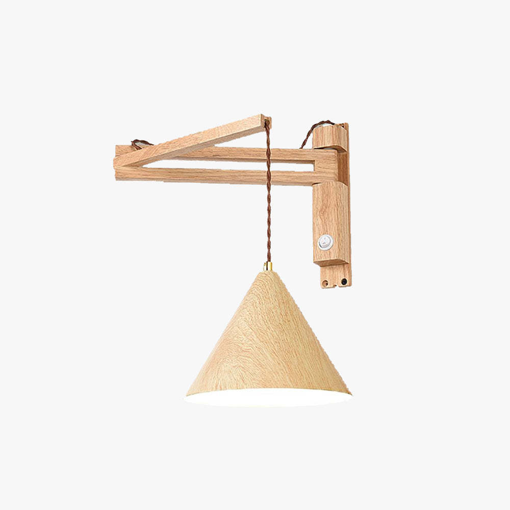 Ozawa wood adjustable wall lamp