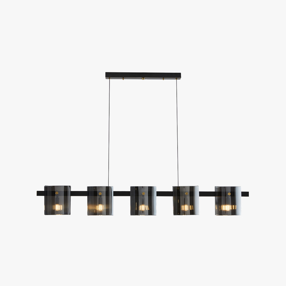 Evette Minimalist Linear Metal Pendant Light