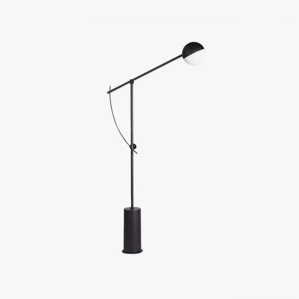 Modern Salgado Globe Metal Floor Lamp - Black