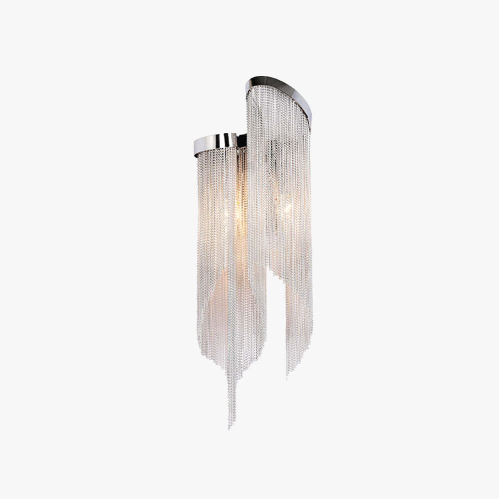 Colon Wall Lamp with Tassel Chain, Modern Art Deco Bedroom Lighting