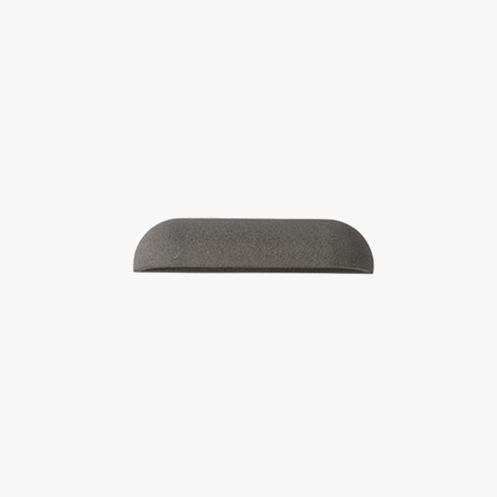 Orr Modern Minimalist Semi-elliptical Stone Outdoor Wall Lamp - Detail