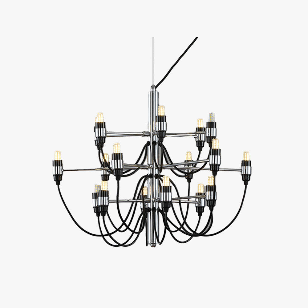 Alessio Retro Linear Metal Chandelier