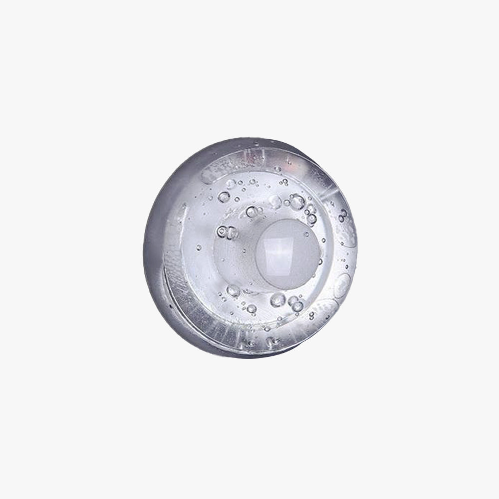 Valentina Waterproof Semi-circular Glass Outdoor Wall Lamp, transparent
