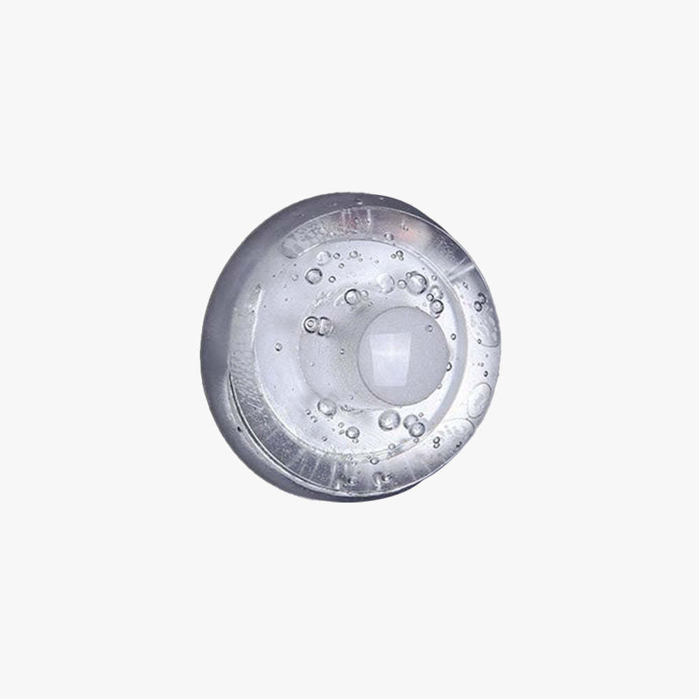 Valentina Waterproof Semi-circular Glass Outdoor Wall Lamp, transparent