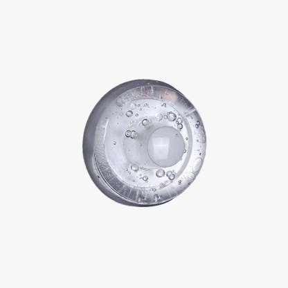 Valentina Waterproof Semi-circular Glass Outdoor Wall Lamp, transparent