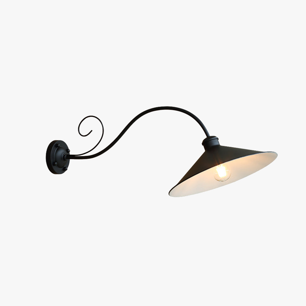 Alessio Vintage Outdoor Wall Lamp Antique Black
