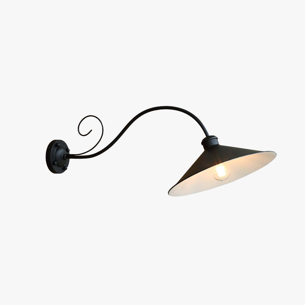 Alessio Vintage Outdoor Wall Lamp Antique Black