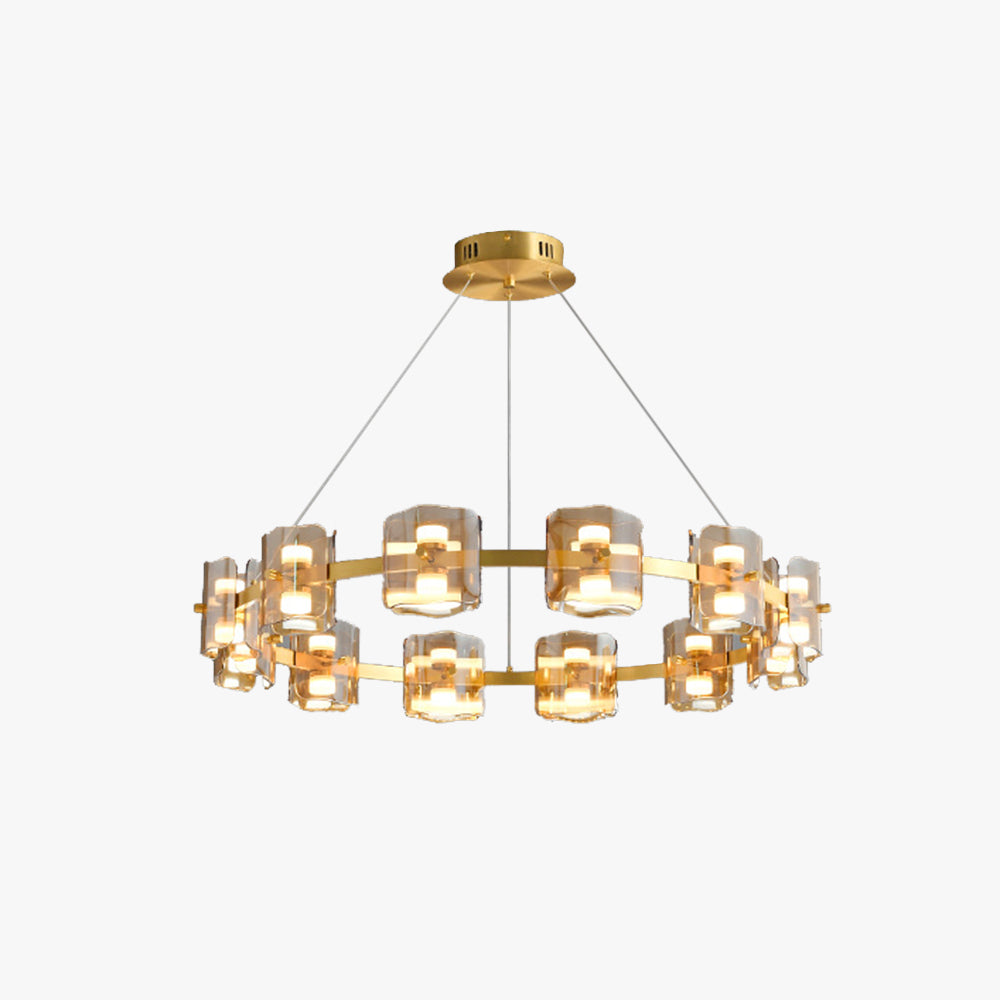 Evette Round Metal Pendant Light