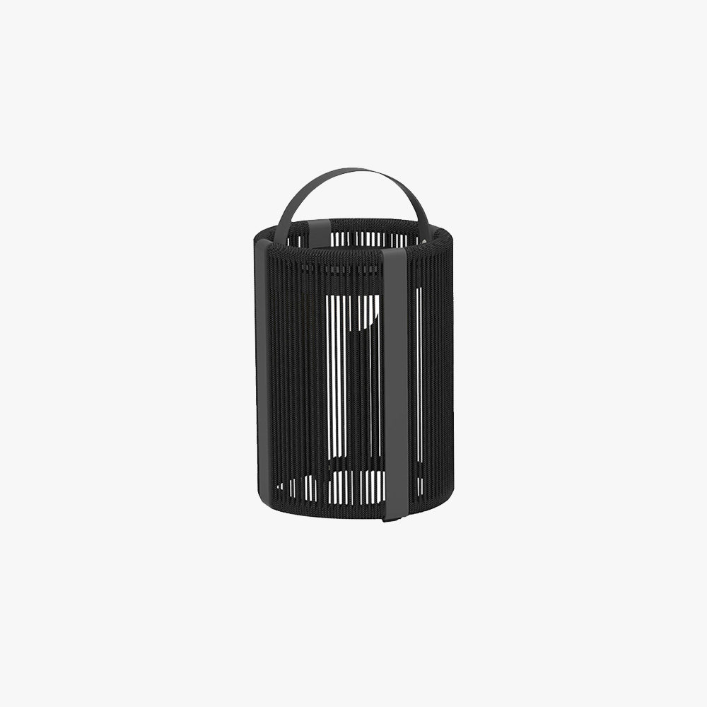 Orr Minimalist Cylinder Solar Outdoor Floor Lamp