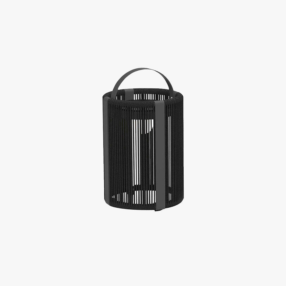 Orr Minimalist Cylinder Solar Outdoor Floor Lamp