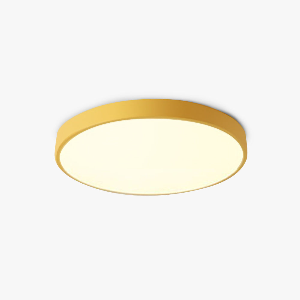 Yellow Morandi Ceiling Light Round Flush Mount
