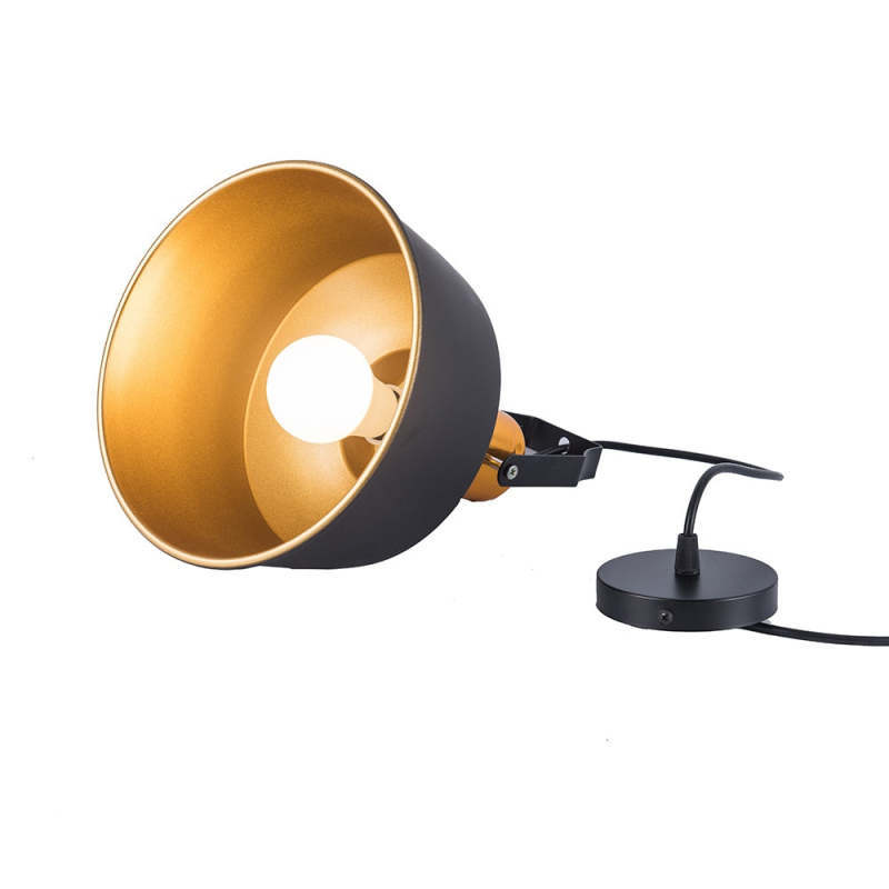 Black and Brass Alessio Farmhouse Pendant Light