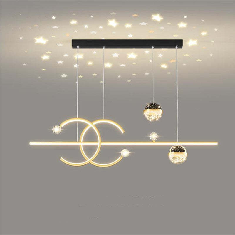 Madina Luxury Globe Pendant Light with Starry Sky