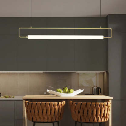 Edge Modern Minimalist rectangular Metal  Pendant Light