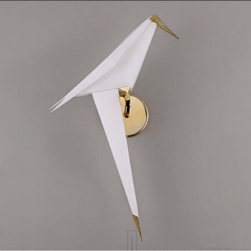 Art Deco bird wall lamp, bedroom lighting by Las Sola