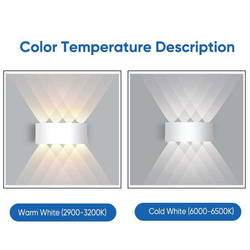 Orr Wall Lamp: Warm vs Cold White light