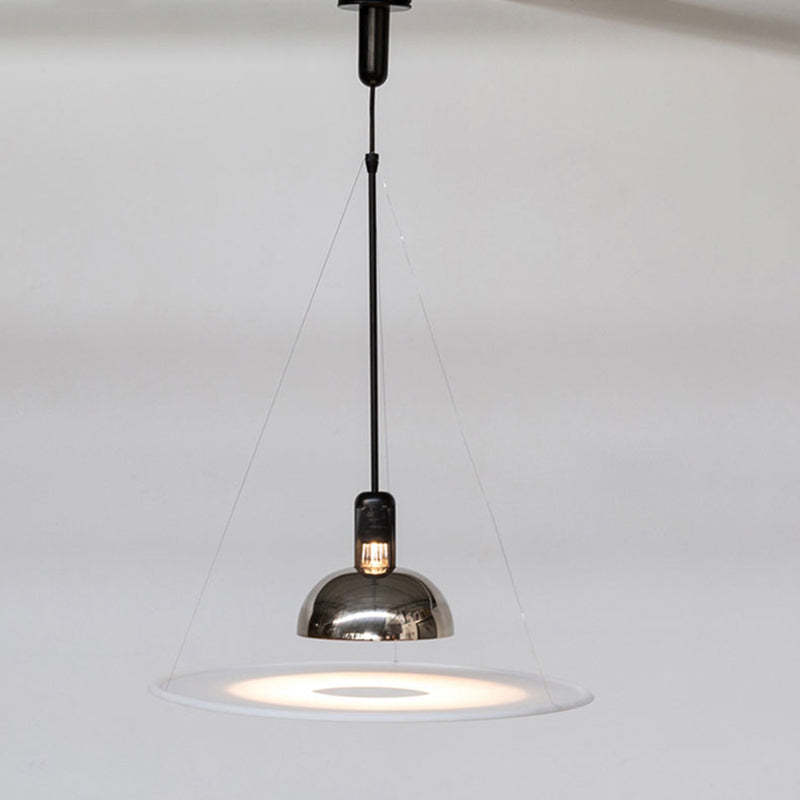 Levi pendant light with metal and acrylic shade