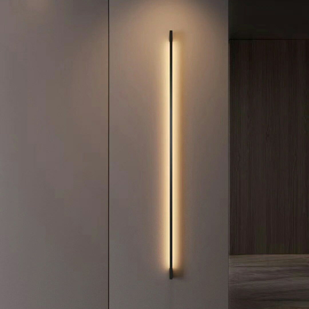Modern LED linear wall lamp for living room.