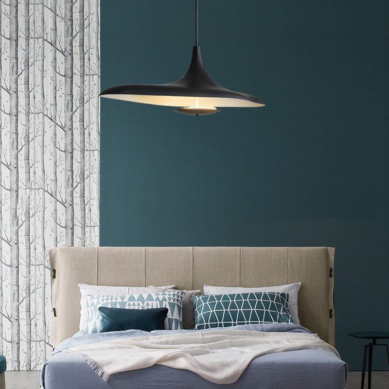 Carins pendant light over bed, bedroom lighting