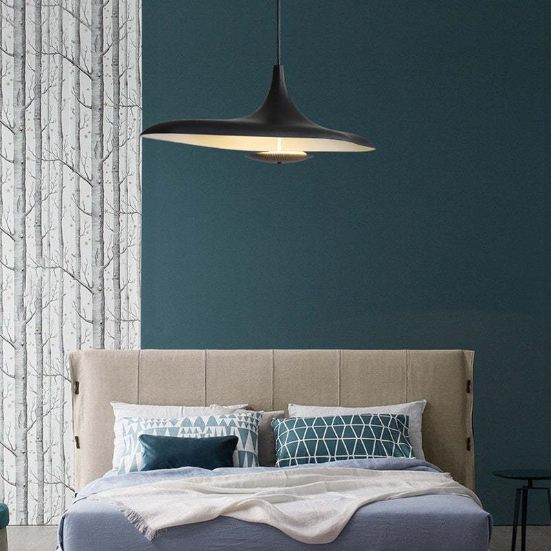 Carins pendant light over bed, bedroom lighting