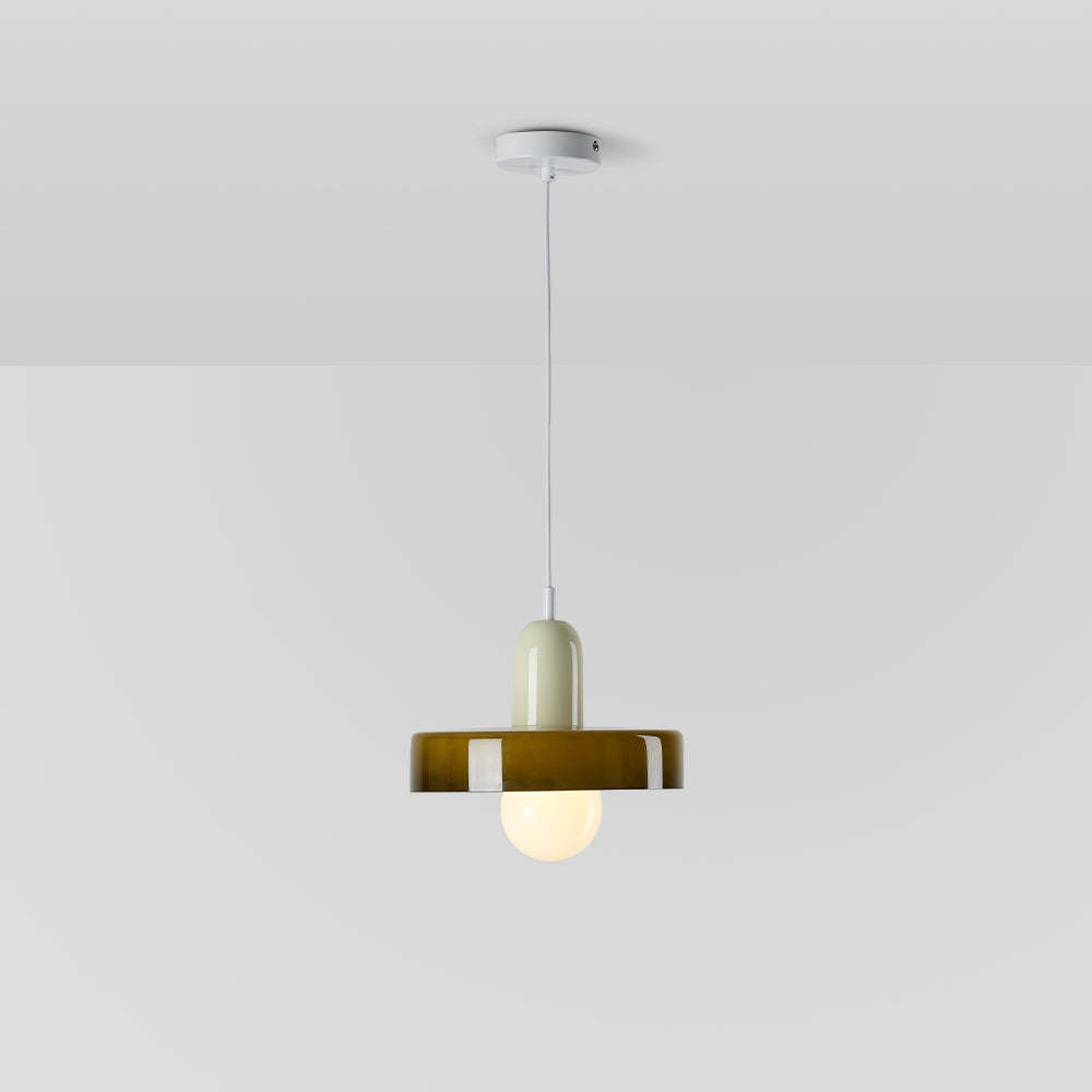 Olive Morandi glass pendant light by Las Sola