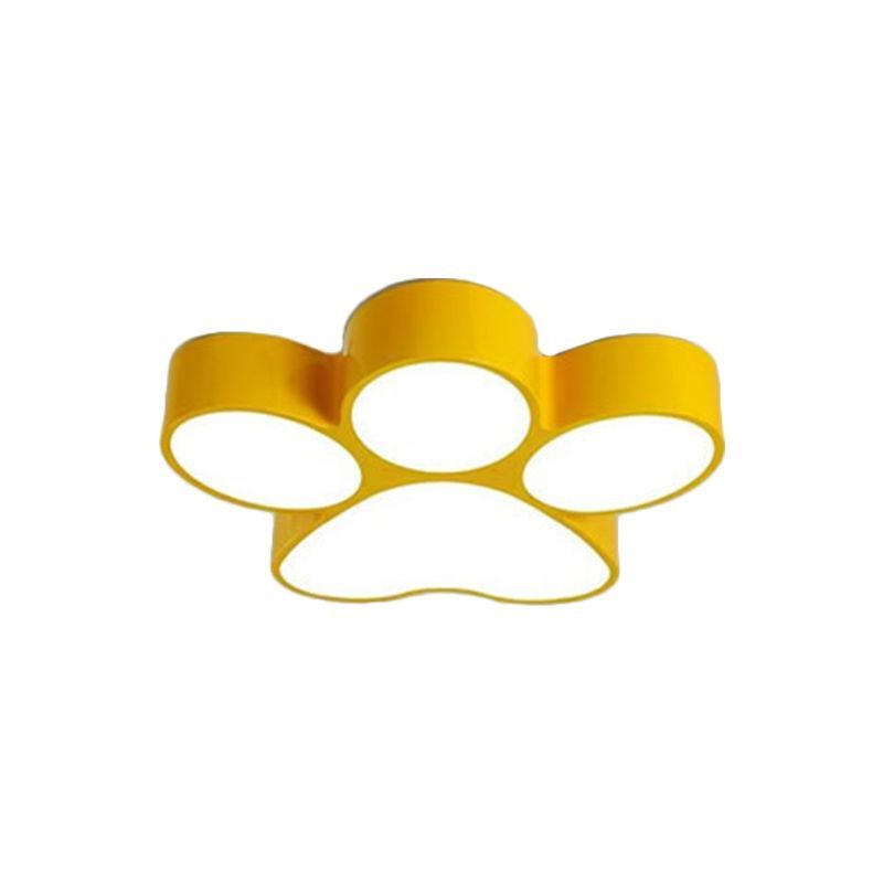 Yellow Freja Modern Dog Paw Ceiling Light