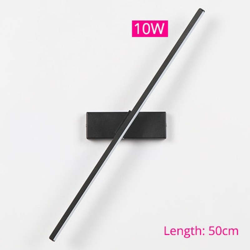 Black Rotatable Wall Lamp - 10W, 50cm Length