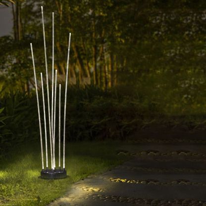 Riley Optical Fiber LED Ground Light illuminating a pathway