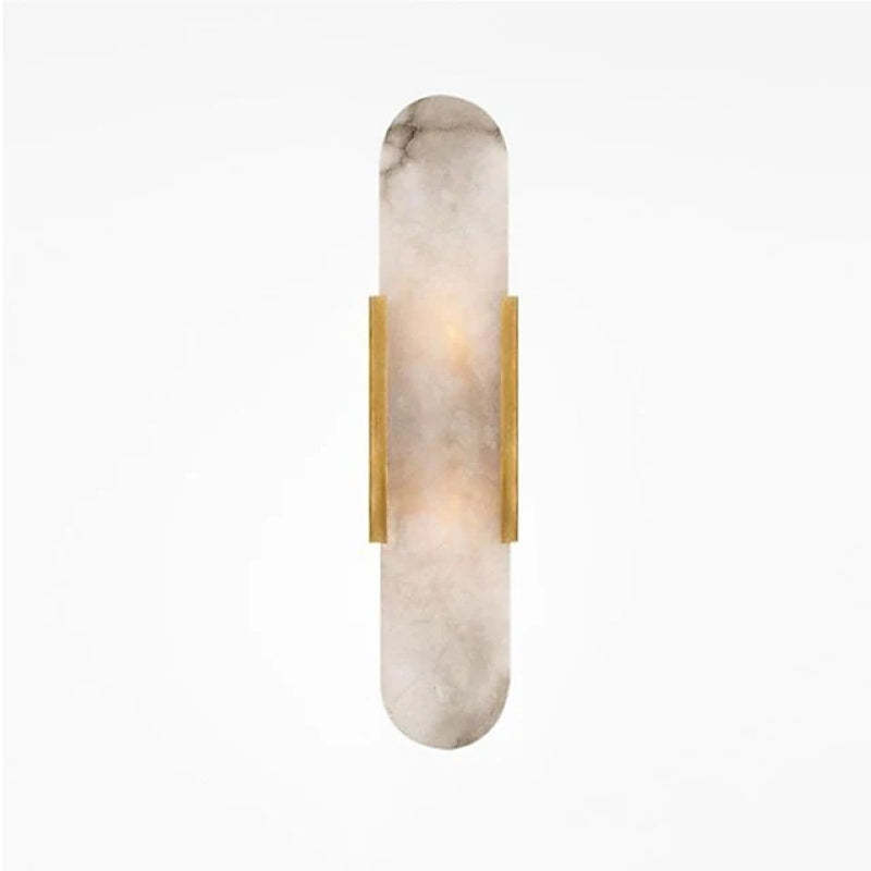 Dolomite Wall Sconce with Gold Accents