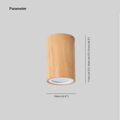 Ozawa wood ceiling light dimensions for corridor or balcony.
