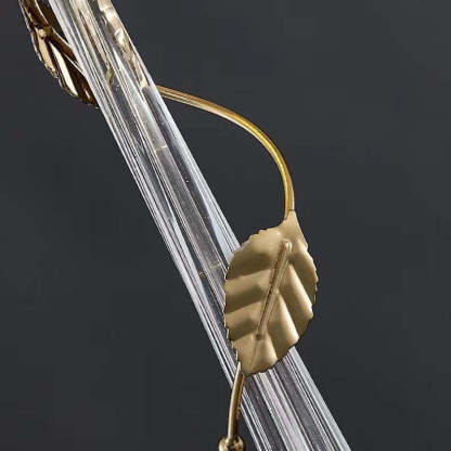 Sanna Pendant Light: Gold leaf and Glass detail